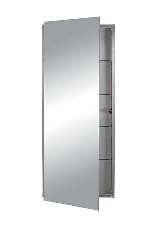 recessed stainless steel medicine cabinet 26 x 32|13inch metal medicine cabinet shelves.